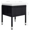 vidaXL 11 Piece Garden Dining Set Black