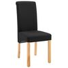 vidaXL Dining Chairs 4 pcs Black Fabric