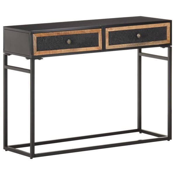 vidaXL Console Table 100x35x75 cm Solid Mango Wood