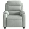vidaXL Electric Massage Recliner Chair Light Grey Velvet