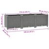 vidaXL Raised Bed 120x40x38 cm Polypropylene