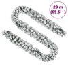 vidaXL Christmas Garland with LEDs&Flocked Snow Green 20 m PVC