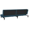 vidaXL 2-Seater Sofa Bed with Two Pillows Dark Green Velvet
