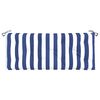 vidaXL Garden Bench Cushions 2pcs Blue&White Stripe 120x50x7cm Fabric