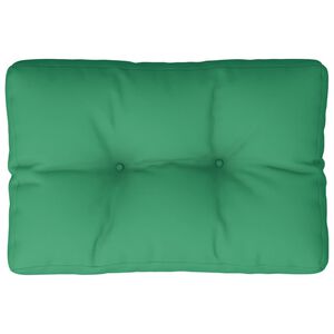 vidaXL Pallet Cushion Green 60x40x12 cm Fabric