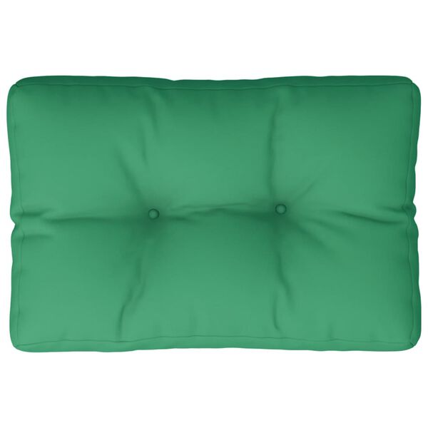 vidaXL Pallet Cushion Green 60x40x12 cm Fabric