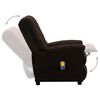 vidaXL Electric Massage Chair Dark Brown Fabric