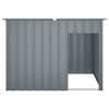 vidaXL Dog House with Roof Anthracite 153x91x110 cm Galvanised Steel