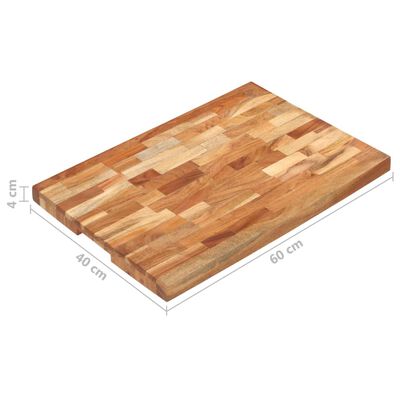 vidaXL Chopping Board 60x40x4 cm Solid Acacia Wood