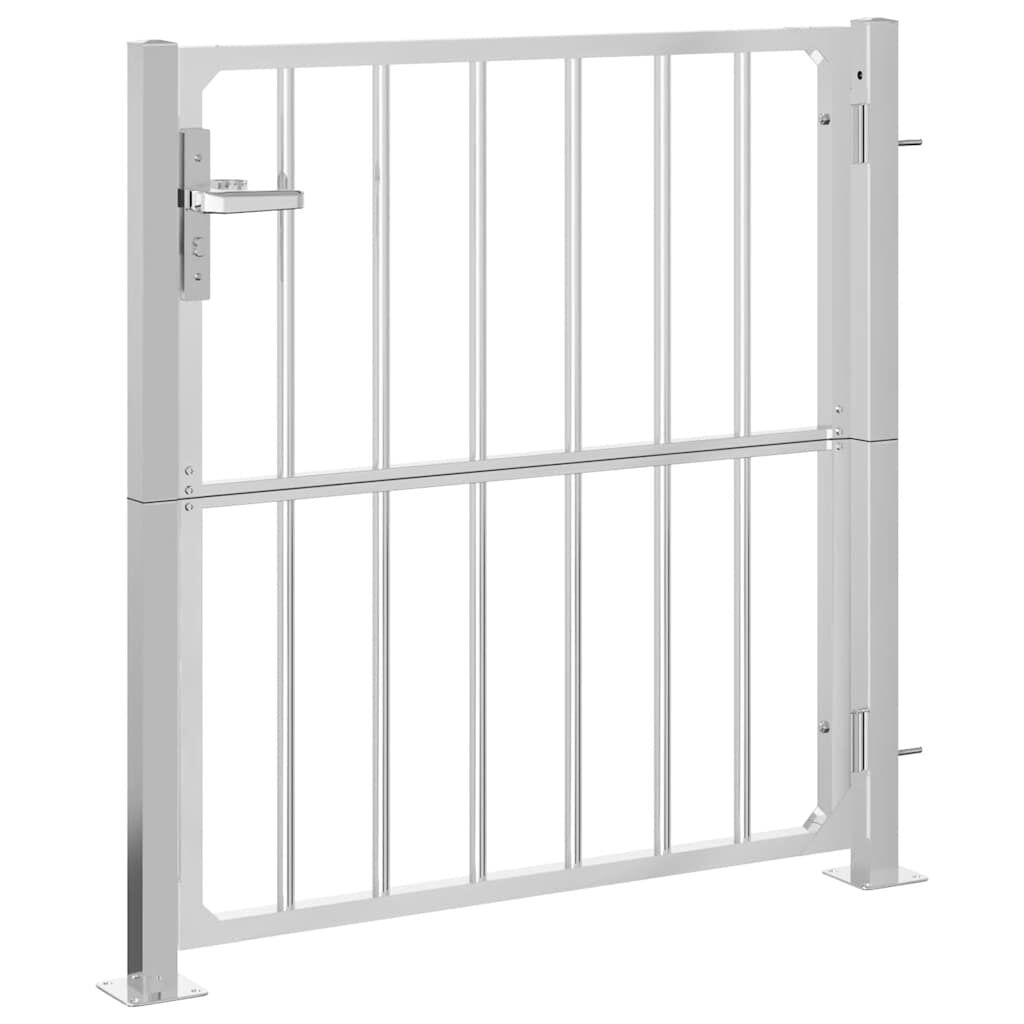 vidaXL Garden Gate 85x95 cm Stainless Steel