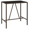 vidaXL 5 Piece Garden Bar Set Brown Poly Rattan