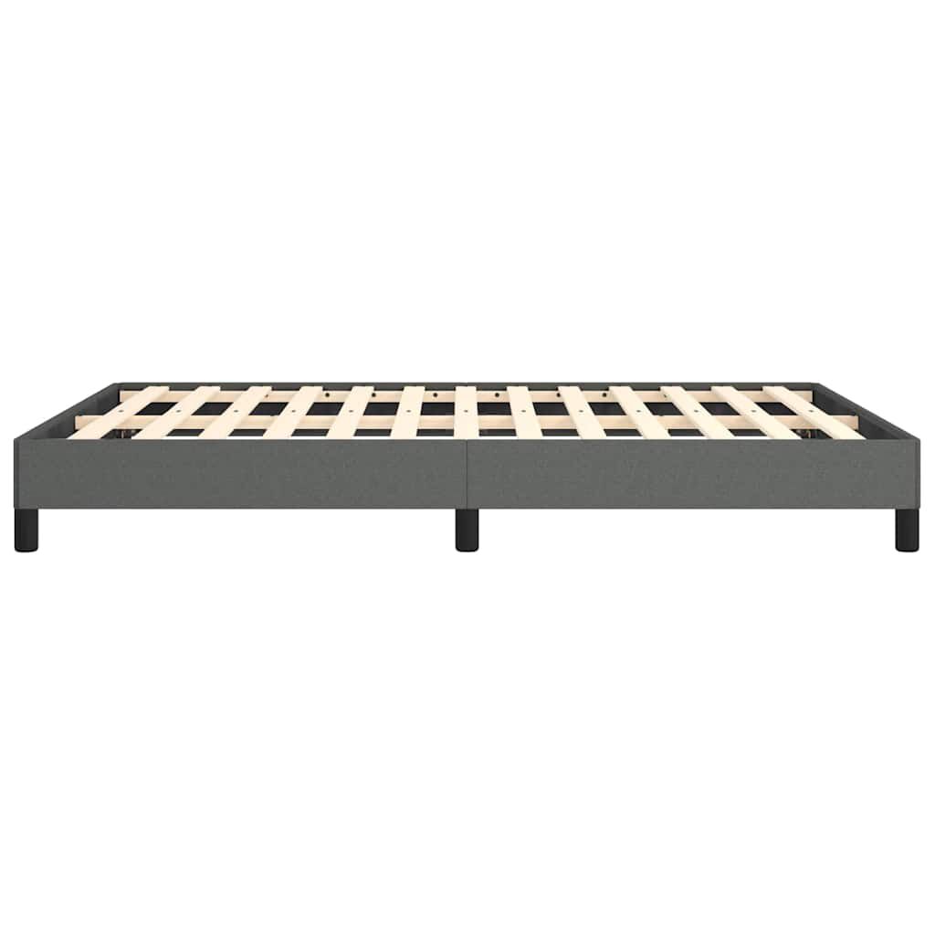 vidaXL Bed Frame without Mattress Dark Grey 152x203 cm Queen Fabric