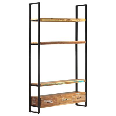 vidaXL Bookshelf 118x30x200 cm Solid Reclaimed Wood