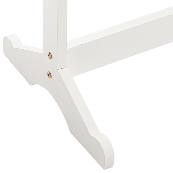 vidaXL Mirror Jewellery Cabinet Free Standing White 42x38x152 cm