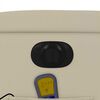 vidaXL Electric Massage Recliner Chair Cream Faux Leather