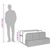 vidaXL Poolside Float Storage Grey 110x100x57 cm Poly Rattan