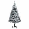 vidaXL Artificial Pre-lit Christmas Tree with Ball Set Green 150 cm PVC
