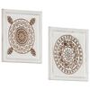 vidaXL Hand-Carved Wall Panels 2 pcs MDF 40x40x1.5 cm