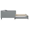 vidaXL Daybed with Trundle without Mattress Light Grey 100x190 cm