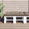 vidaXL Pallet Cushion Taupe 120x80x12 cm Fabric
