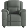 vidaXL Massage Recliner Chair Dark Grey Fabric