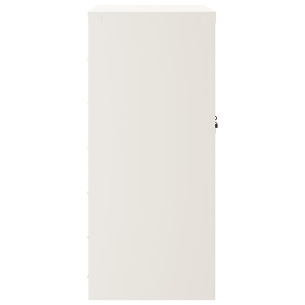 vidaXL File Cabinet White 79x40x90 cm Steel