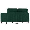 vidaXL 2-Seater Sofa Dark Green 120 cm Velvet