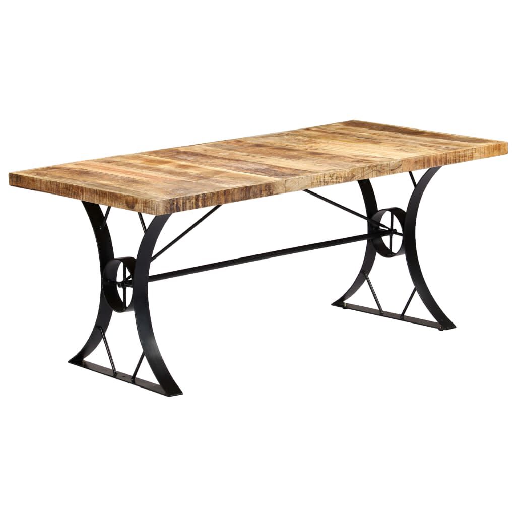 vidaXL Dining Table 180x90x76 cm Solid Mango Wood