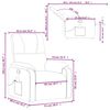 vidaXL Massage Recliner Chair Dark Grey Microfibre Fabric