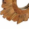 vidaXL Wall Mirror 40 cm Teak Round