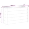 vidaXL Garden Raised Bed WPC 150x50x91 cm Grey