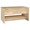 vidaXL Coffee Table Sonoma Oak 80x50x40 cm Engineered Wood