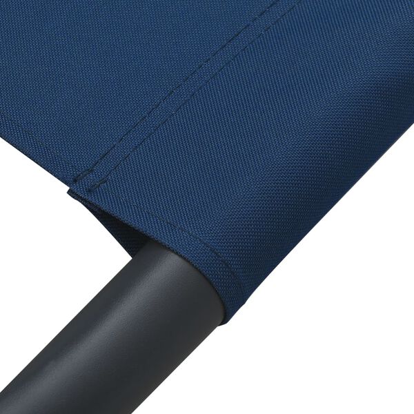 vidaXL Outdoor Lounge Bed with Canopy and Pillows Blue