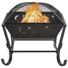 vidaXL Fire Pit with Poker 62 cm XXL Steel