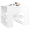 vidaXL Coffee Table High Gloss White 55.5x55x45 cm Engineered Wood