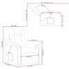 vidaXL Stand up Massage Recliner Chair Dark Grey Fabric