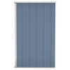 vidaXL Wall-mounted Garden Shed Grey 118x100x178 cm Galvanised Steel