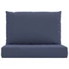vidaXL Pallet Cushions 2 pcs Navy Blue Fabric