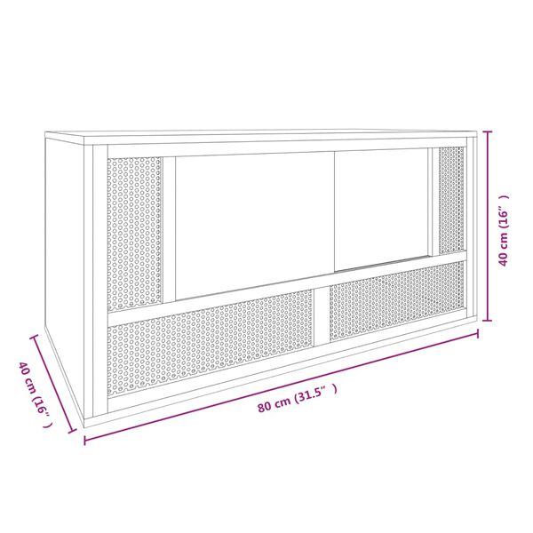 vidaXL Terrarium Engineered Wood