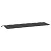 vidaXL Garden Bench Cushion Black 200x50x7 cm Oxford Fabric
