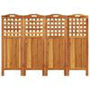 vidaXL 4-Panel Room Divider 162x2x115 cm Solid Wood Acacia
