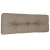 vidaXL Pallet Cushion Taupe 120x40x12 cm Fabric