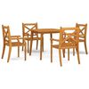 vidaXL 5 Piece Garden Dining Set Solid Wood Acacia