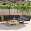 vidaXL 4 Piece Garden Pallet Sofa Set with Cushions Solid Wood Acacia
