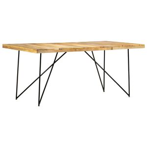 vidaXL Dining Table 180x90x76 cm Solid Mango Wood