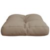 vidaXL Pallet Cushion Taupe 60x40x12 cm Fabric