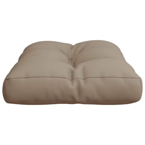 vidaXL Pallet Cushion Taupe 60x40x12 cm Fabric
