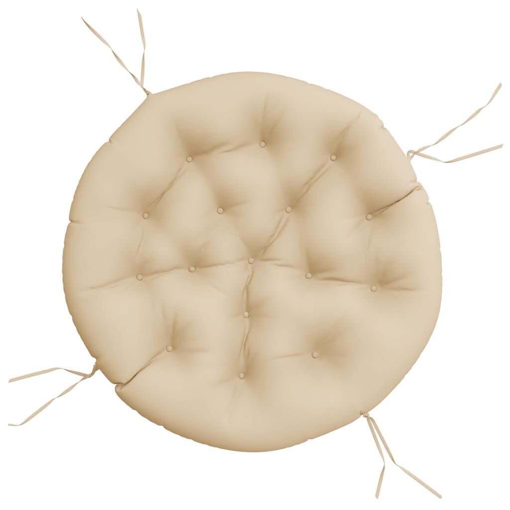 vidaXL Round Cushion Beige Ø 100 x11 cm Oxford Fabric