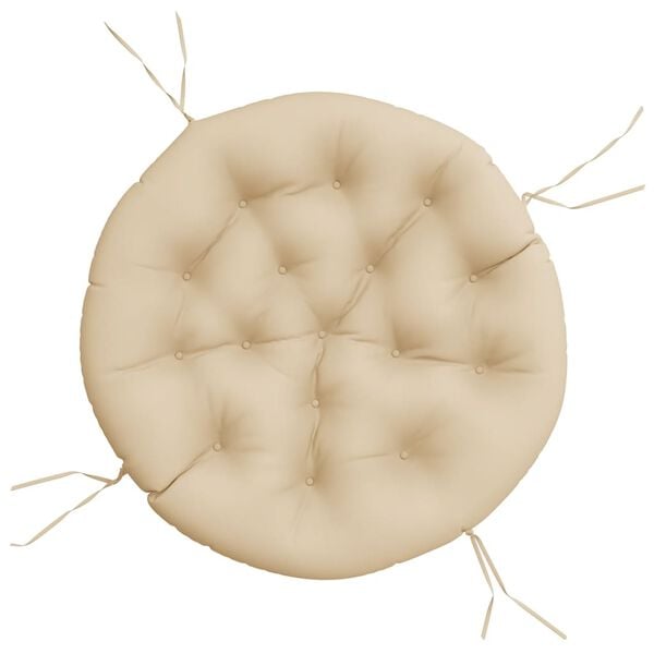 vidaXL Round Cushion Beige Ø 100 x11 cm Oxford Fabric