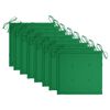 vidaXL Garden Chairs with Green Cushions 8 pcs Solid Teak Wood